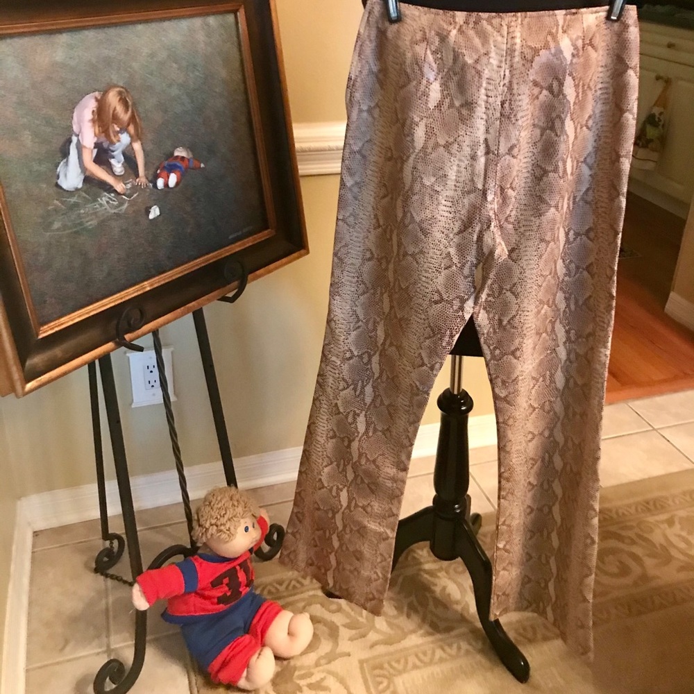Danier Python skin leather pants